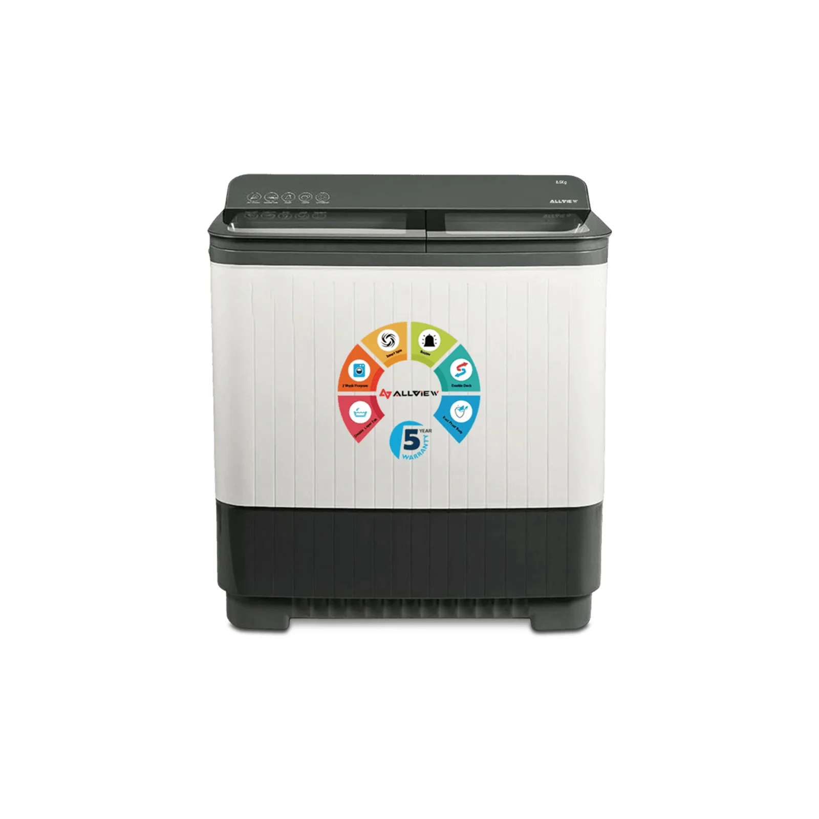 Allview 8.5 KG Semi Automatic Washing Machine