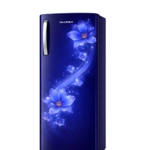 AllView Blue Floral Single Door Refrigerator – Premium Designer Fridge